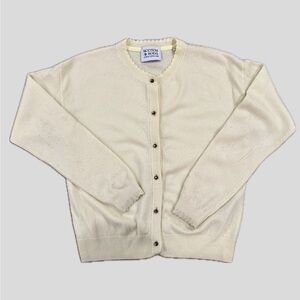 Scotch & soda light yellow wool cashmere Cardigan